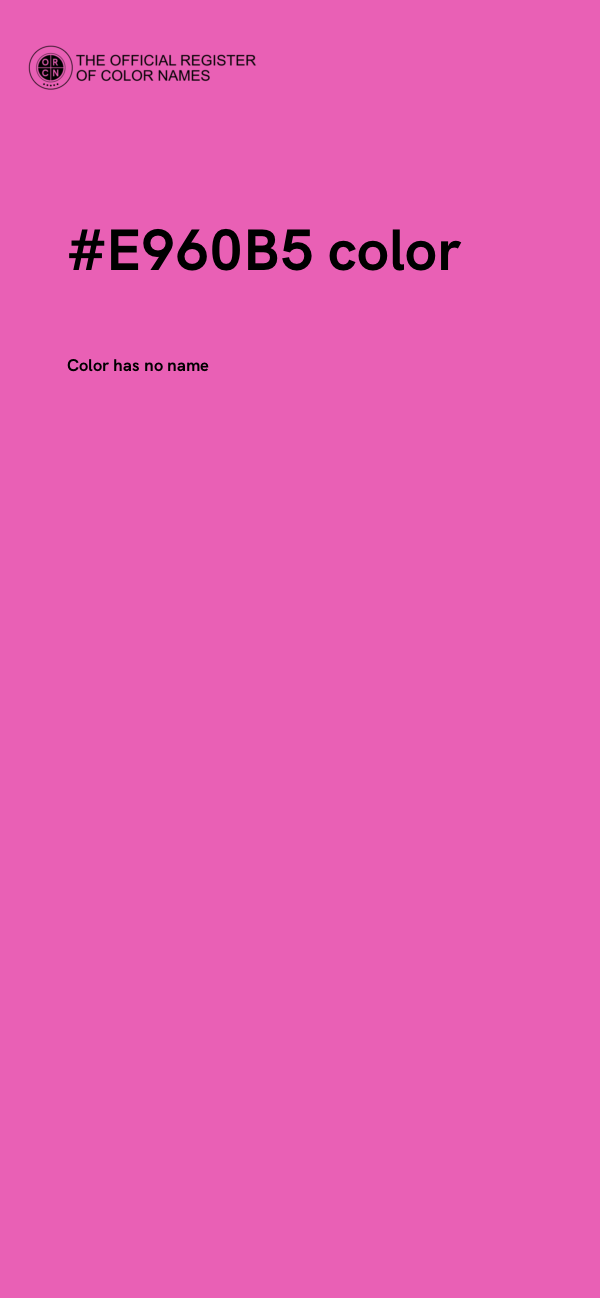 #E960B5 color image