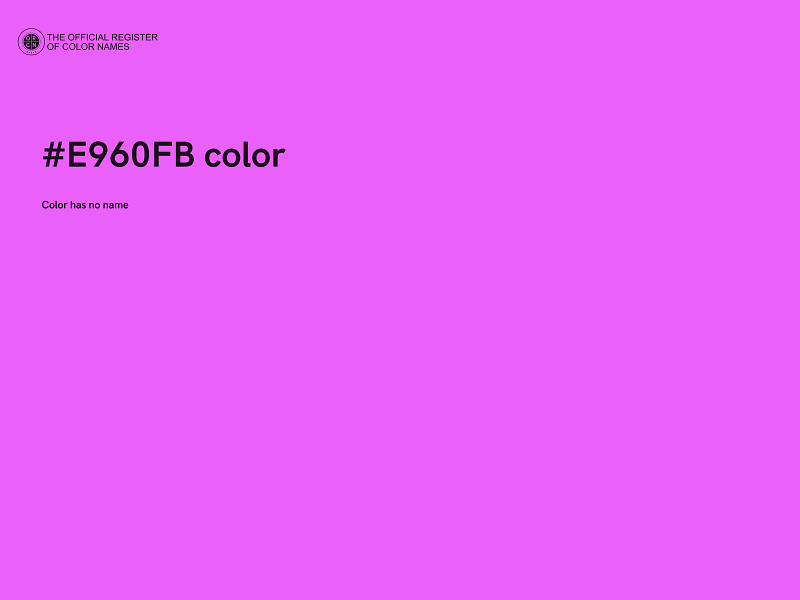 #E960FB color image