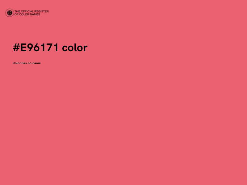#E96171 color image