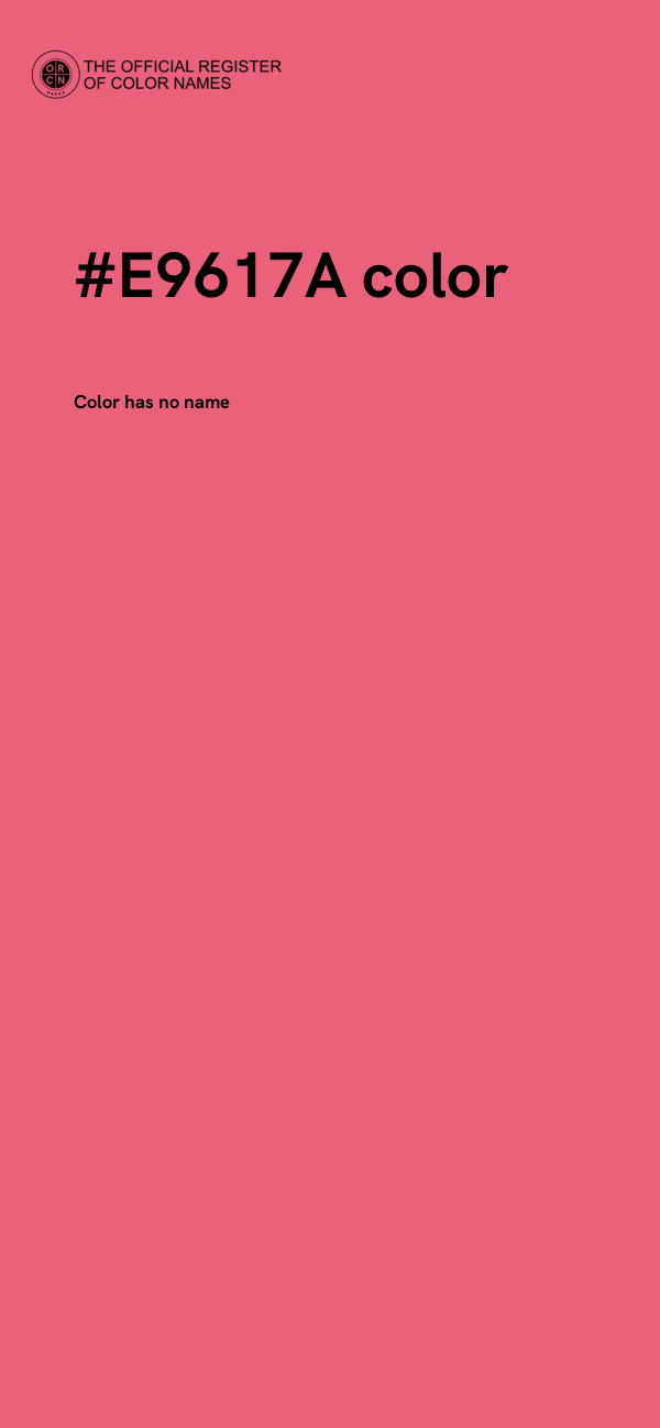 #E9617A color image