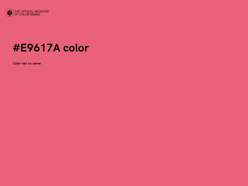 #E9617A color image