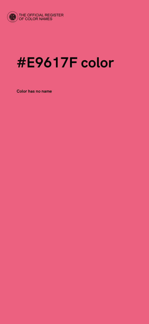 #E9617F color image