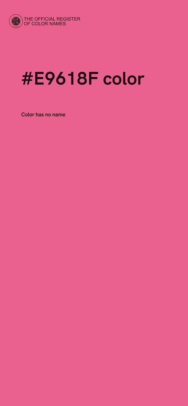 #E9618F color image
