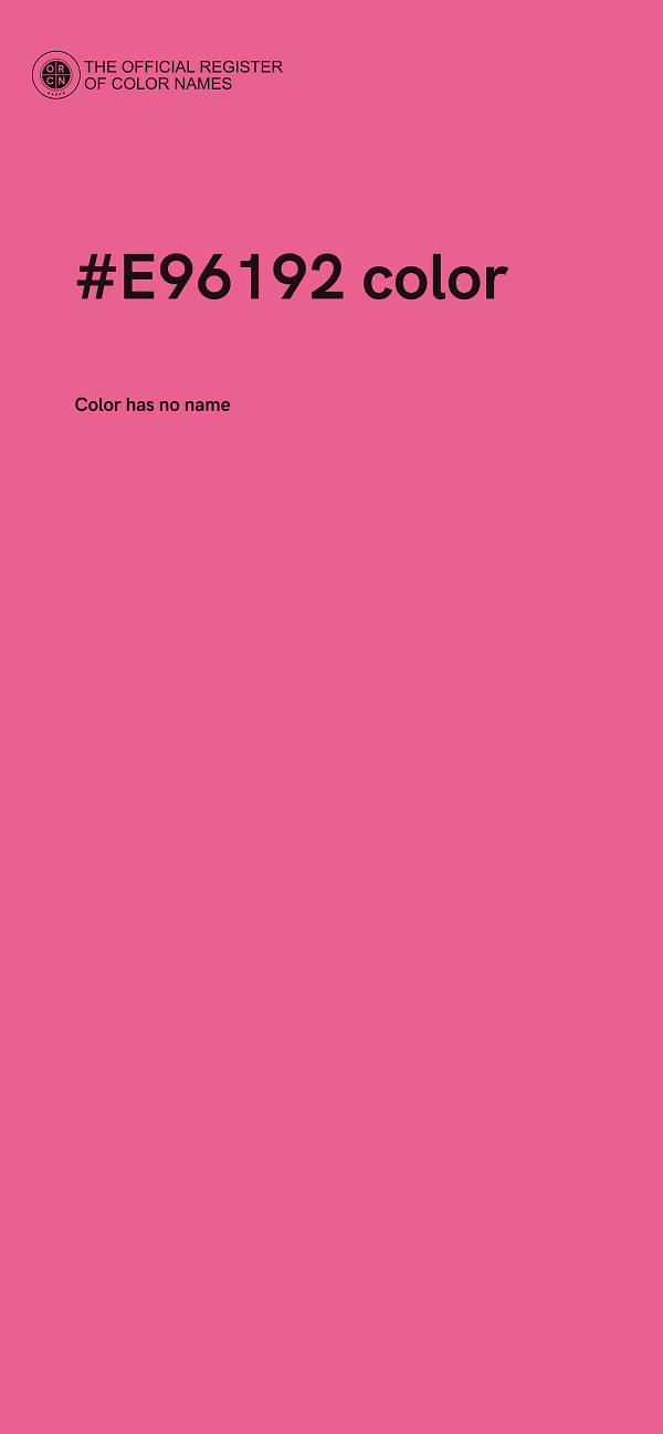 #E96192 color image