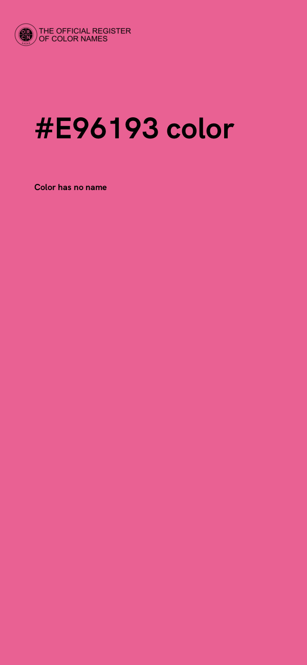 #E96193 color image