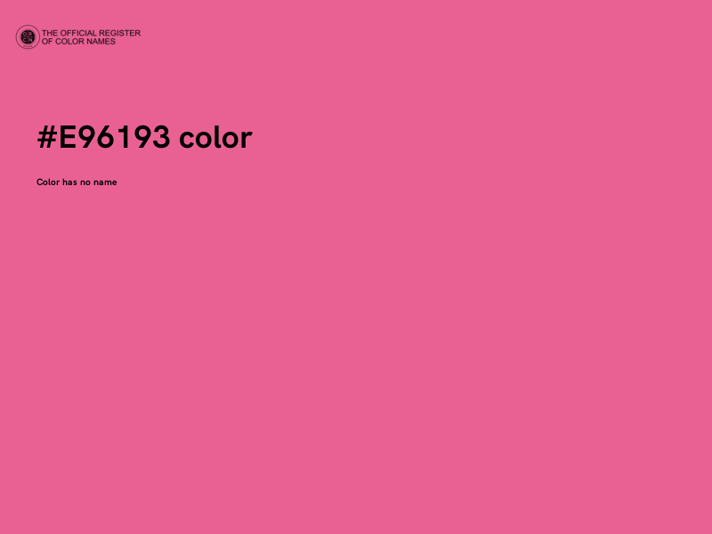 #E96193 color image
