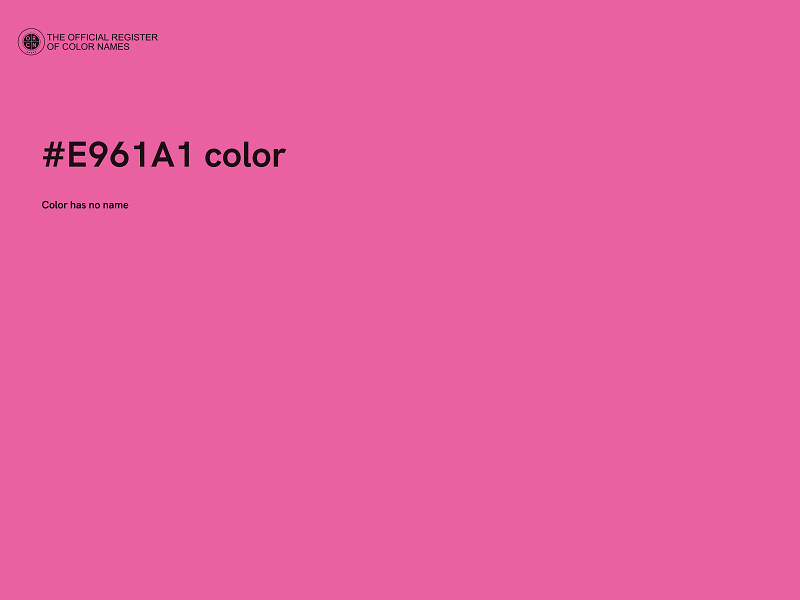 #E961A1 color image