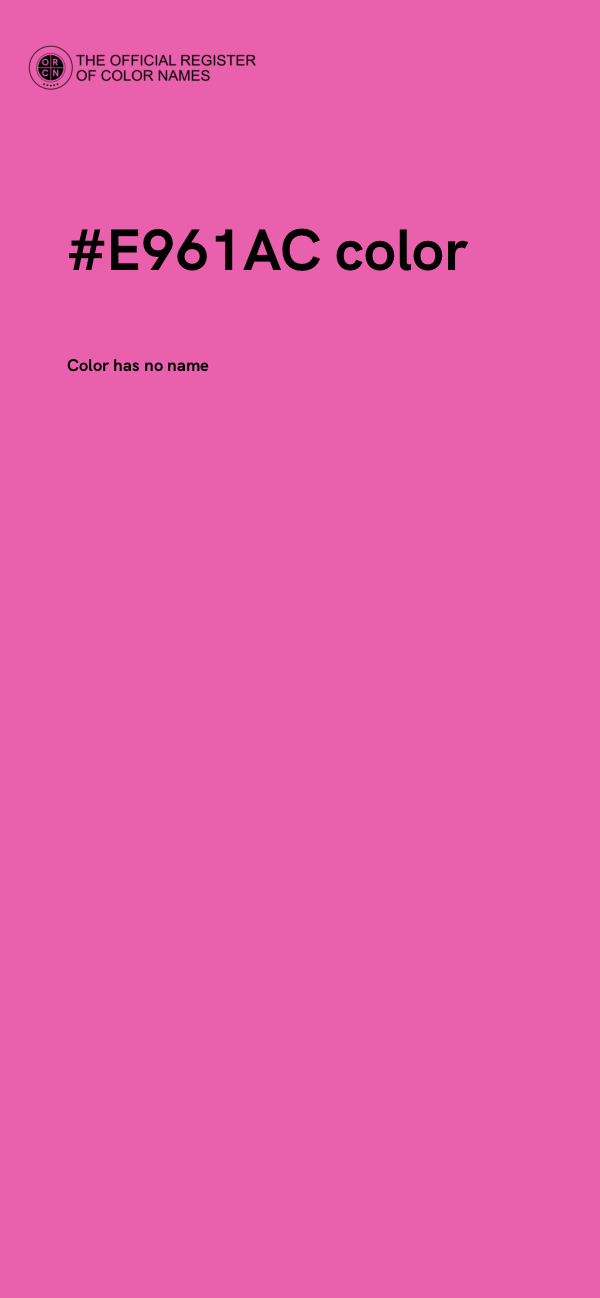 #E961AC color image