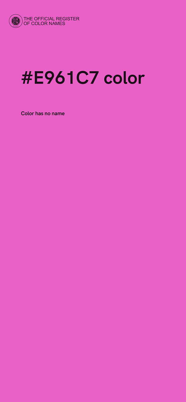 #E961C7 color image