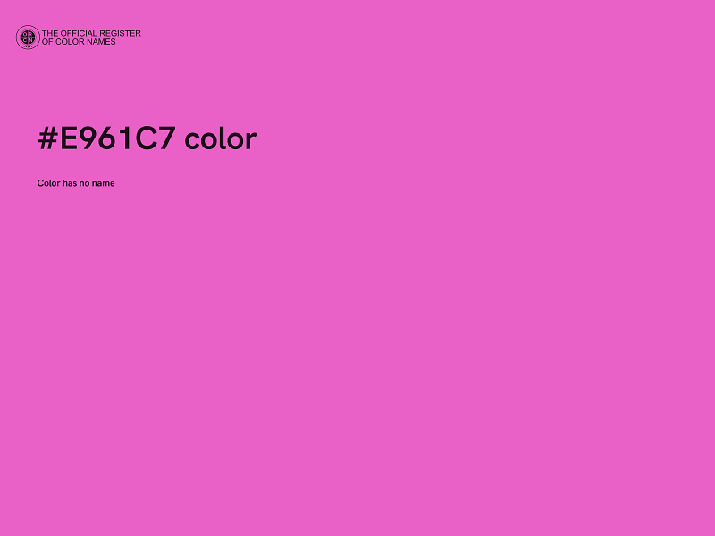 #E961C7 color image