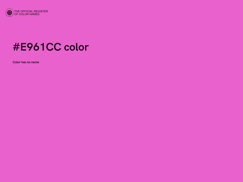 #E961CC color image