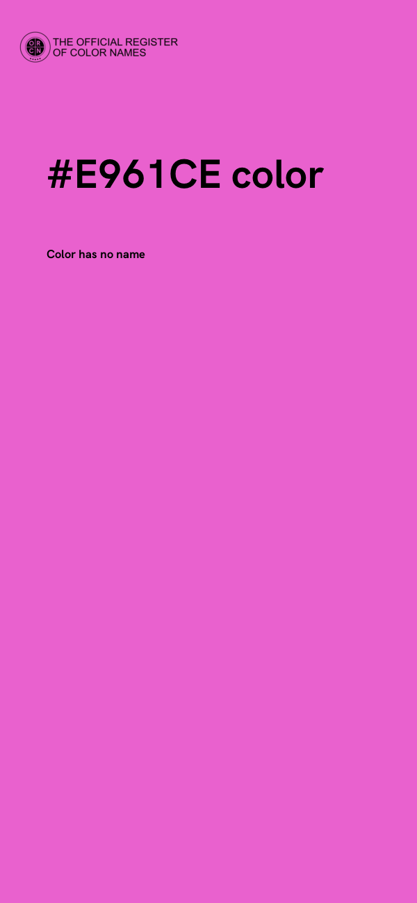 #E961CE color image