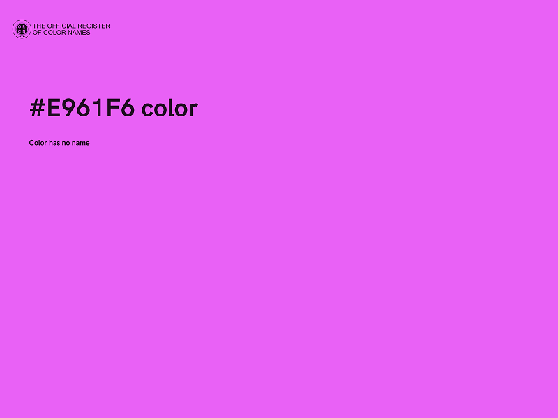#E961F6 color image