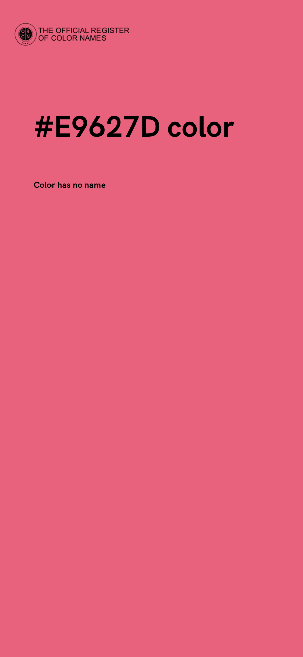 #E9627D color image