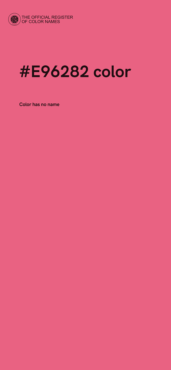 #E96282 color image