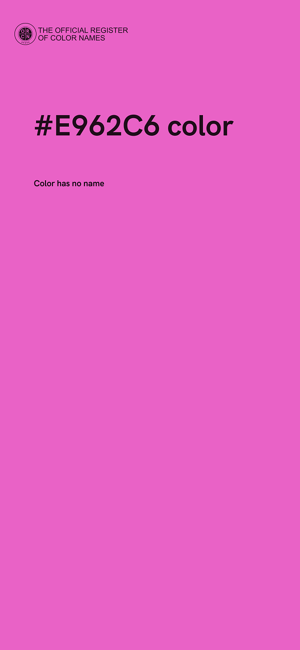 #E962C6 color image
