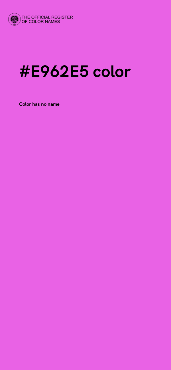 #E962E5 color image