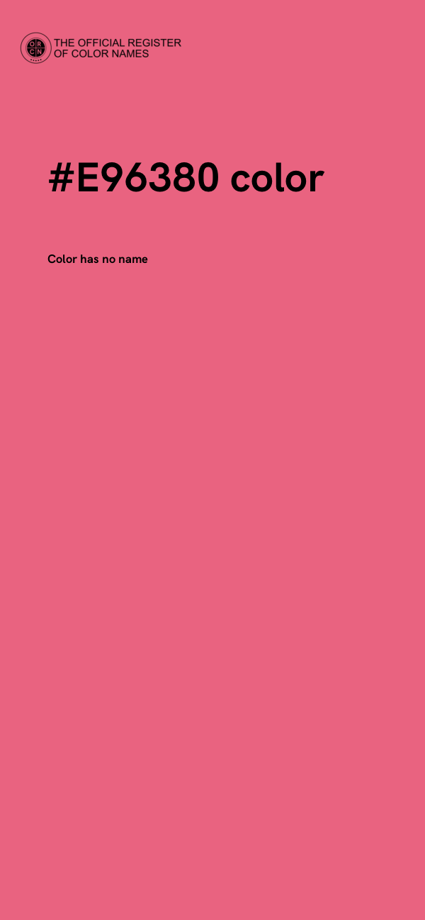 #E96380 color image