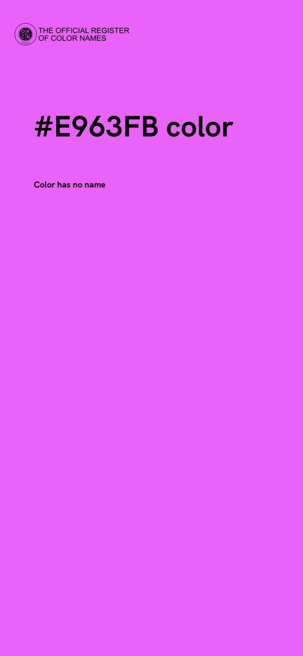 #E963FB color image