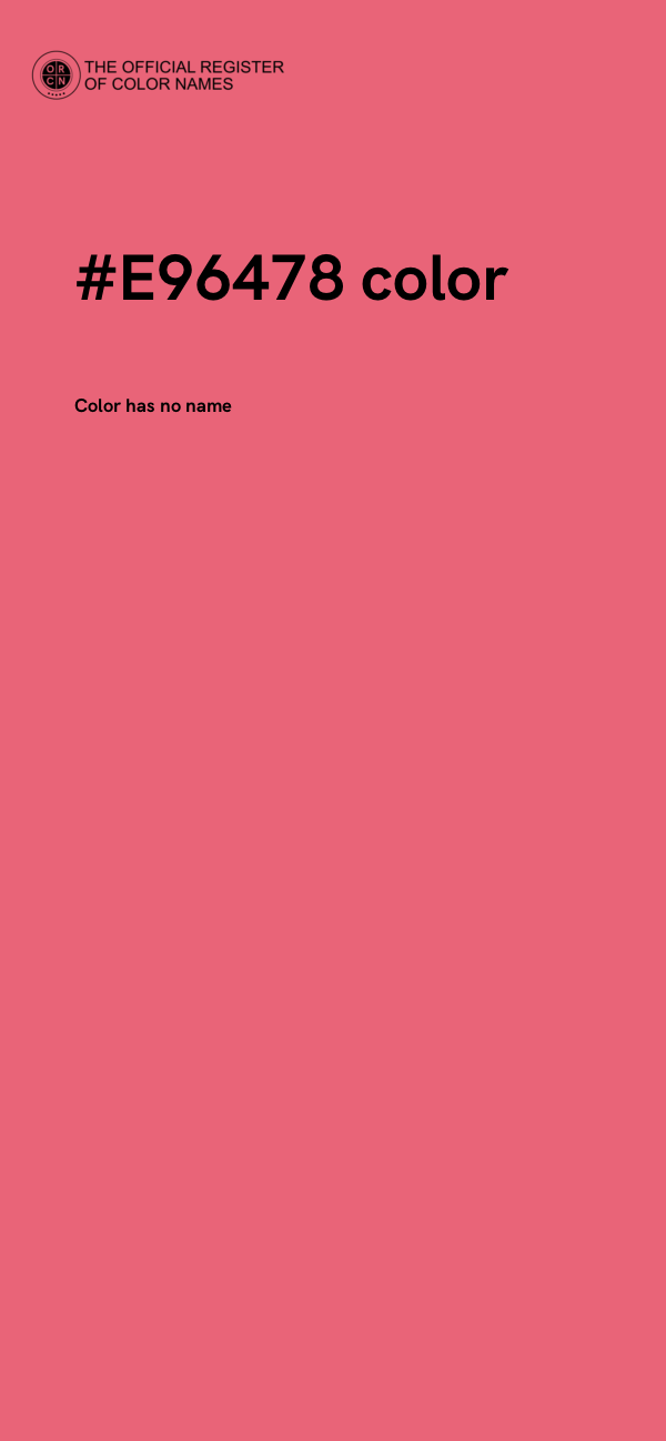 #E96478 color image