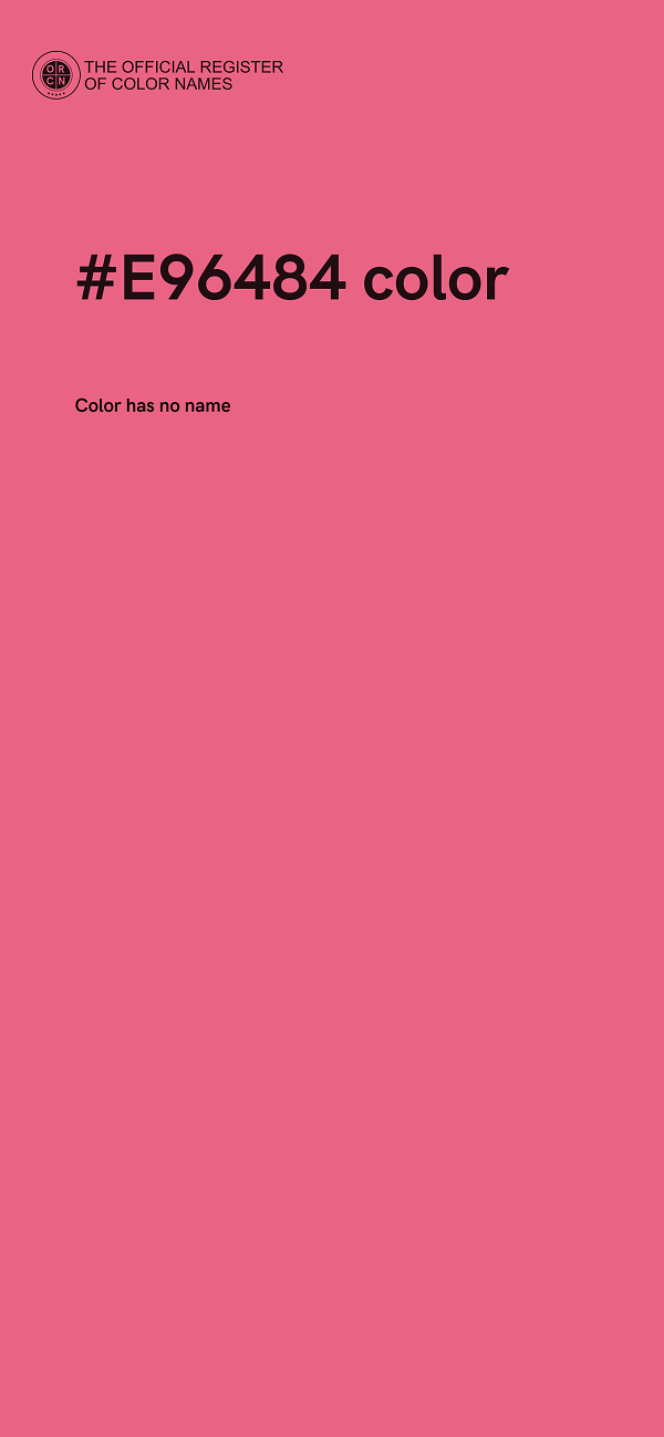 #E96484 color image