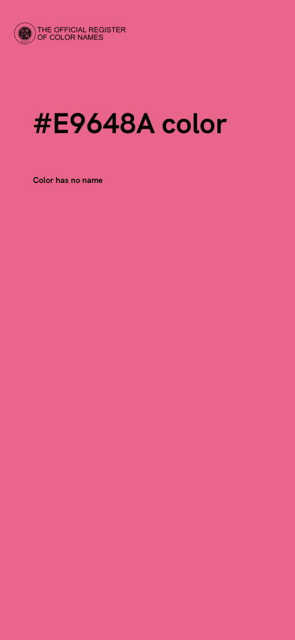 #E9648A color image