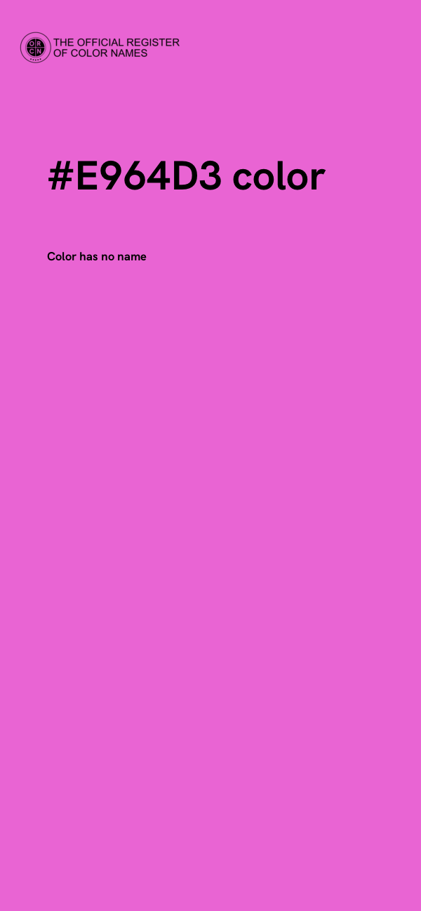 #E964D3 color image