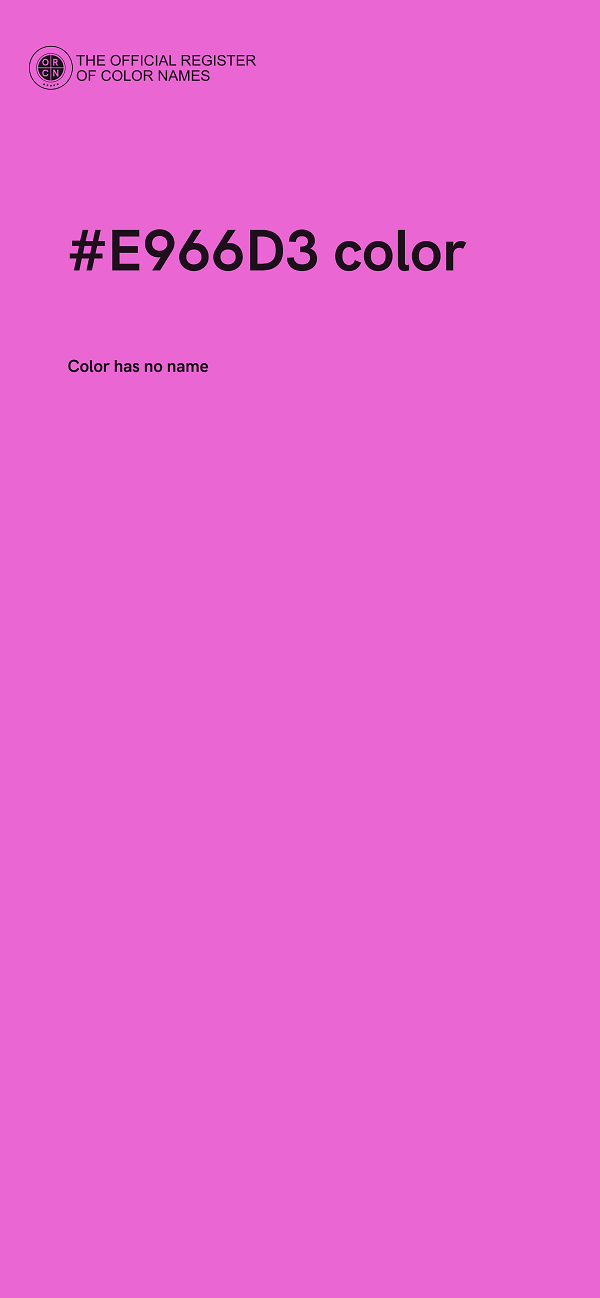 #E966D3 color image