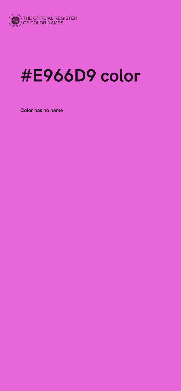 #E966D9 color image