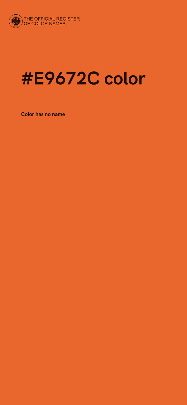 #E9672C color image