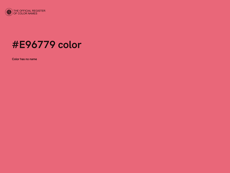 #E96779 color image