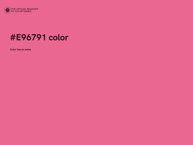 #E96791 color image