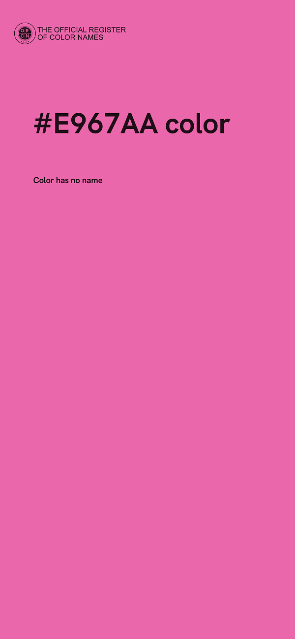 #E967AA color image