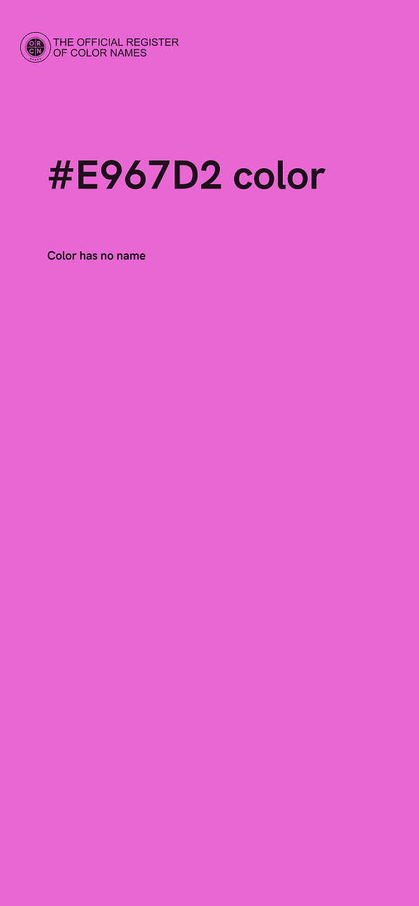 #E967D2 color image