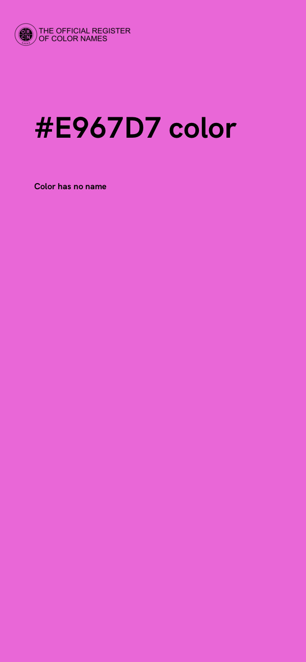 #E967D7 color image