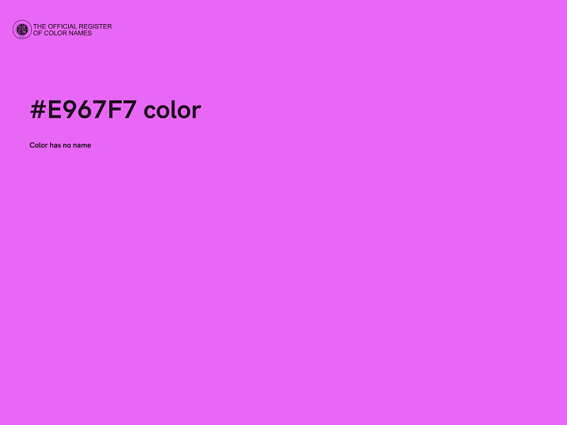 #E967F7 color image