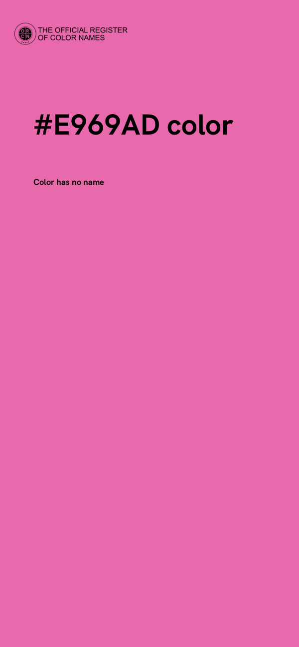 #E969AD color image