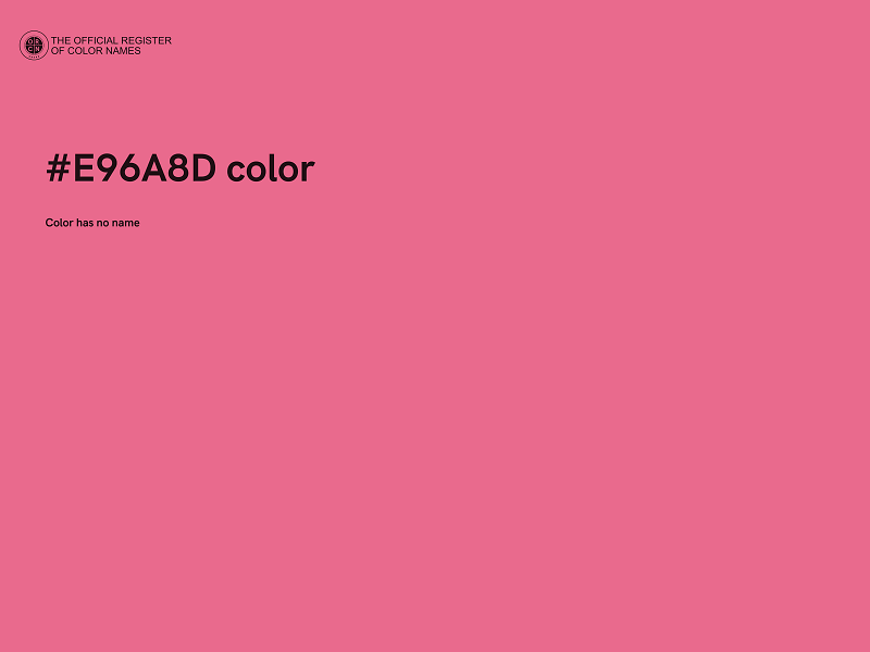 #E96A8D color image