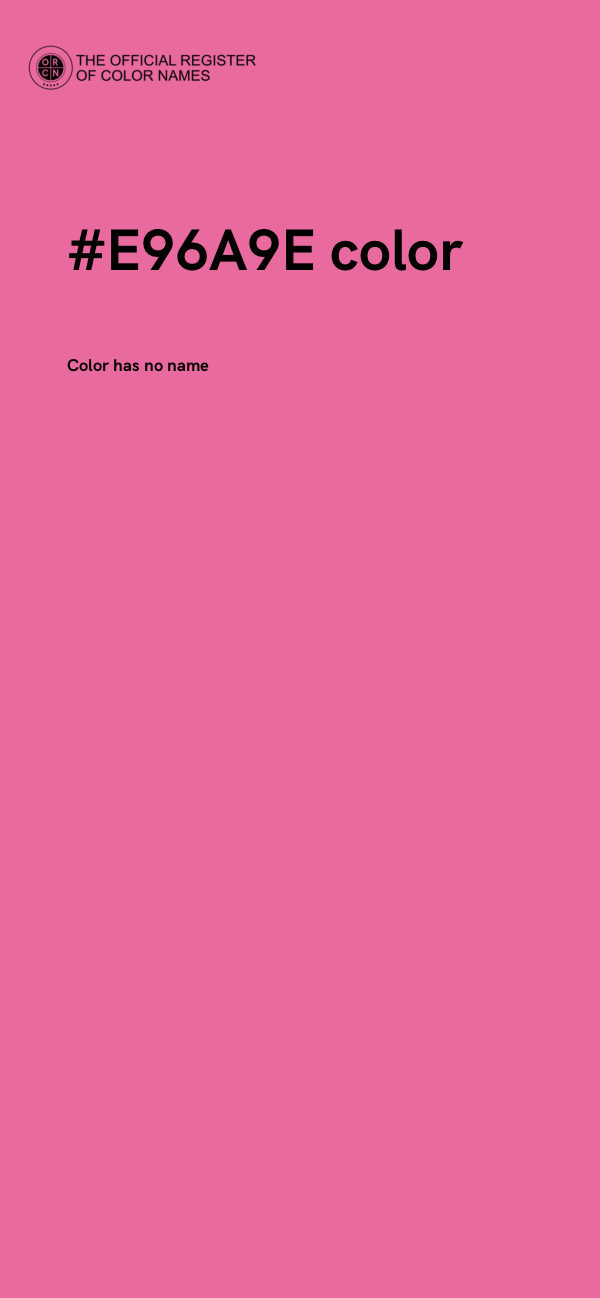 #E96A9E color image