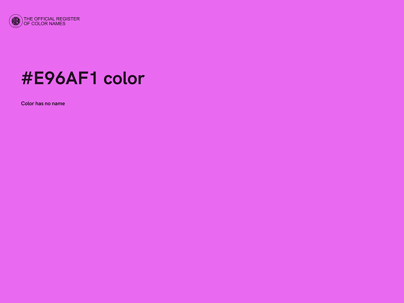 #E96AF1 color image