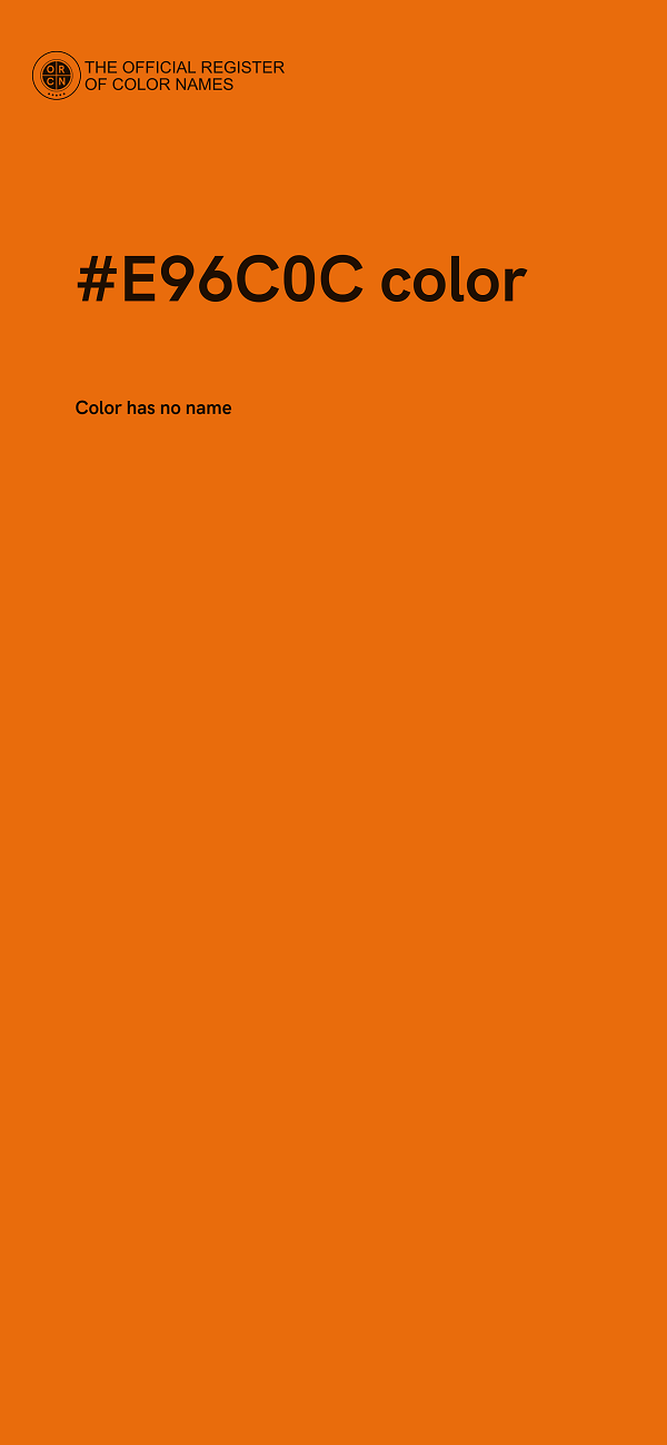 #E96C0C color image