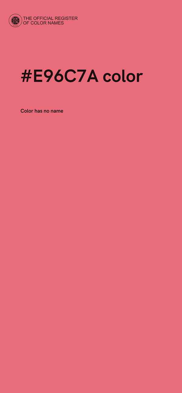 #E96C7A color image