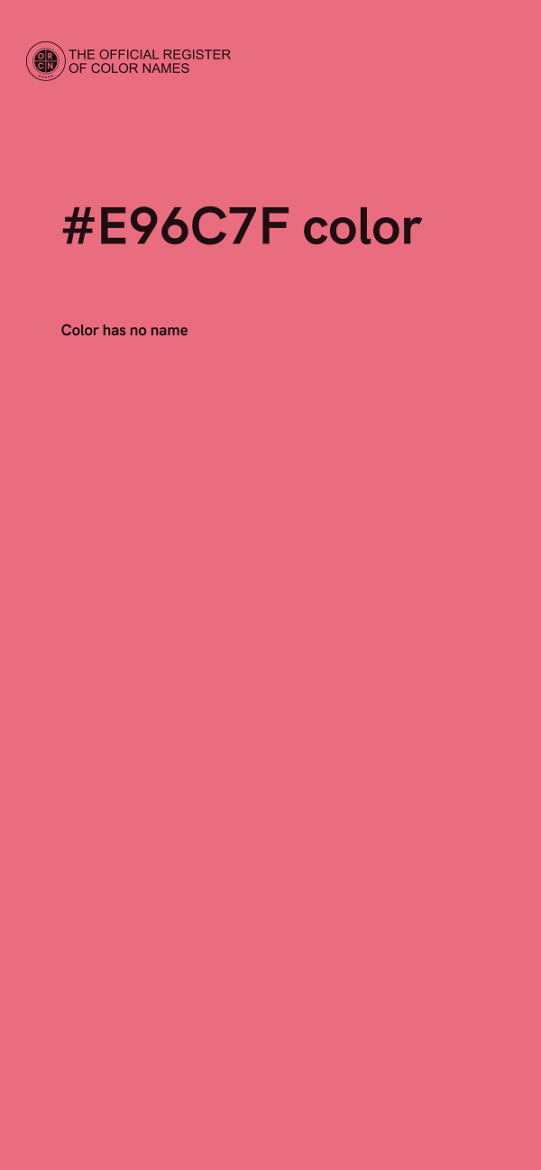 #E96C7F color image