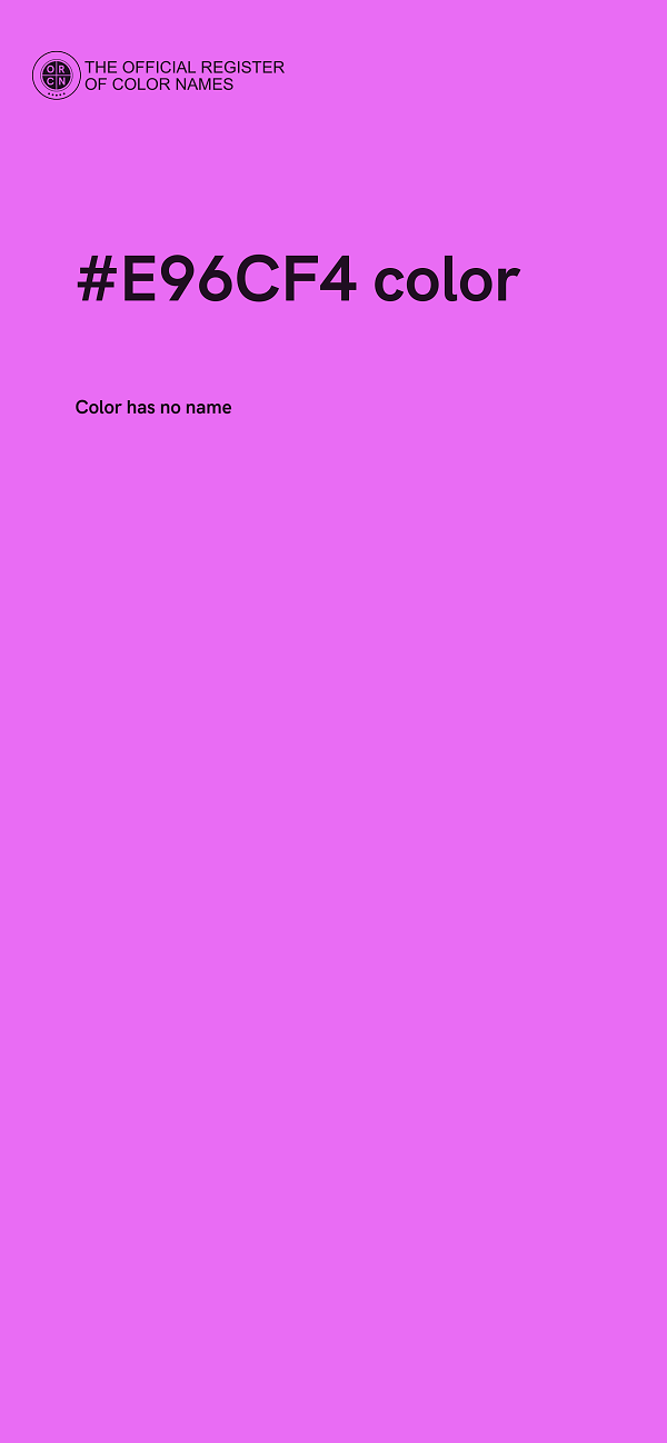 #E96CF4 color image
