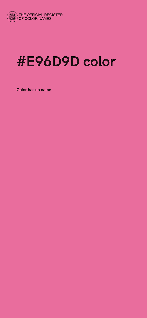 #E96D9D color image