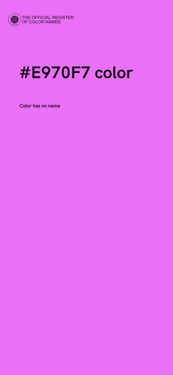 #E970F7 color image