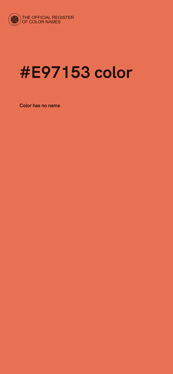 #E97153 color image