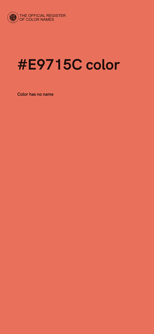 #E9715C color image