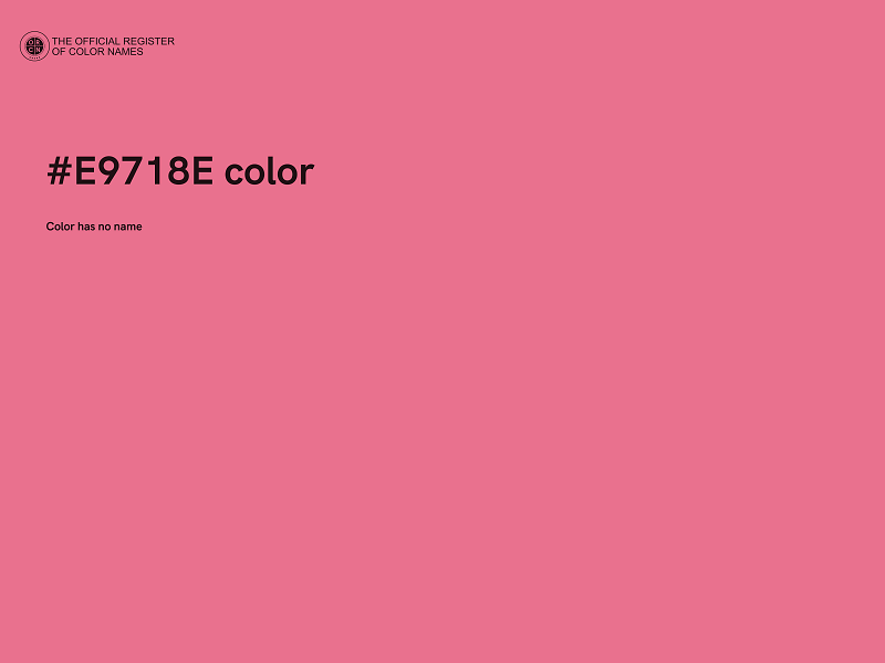 #E9718E color image