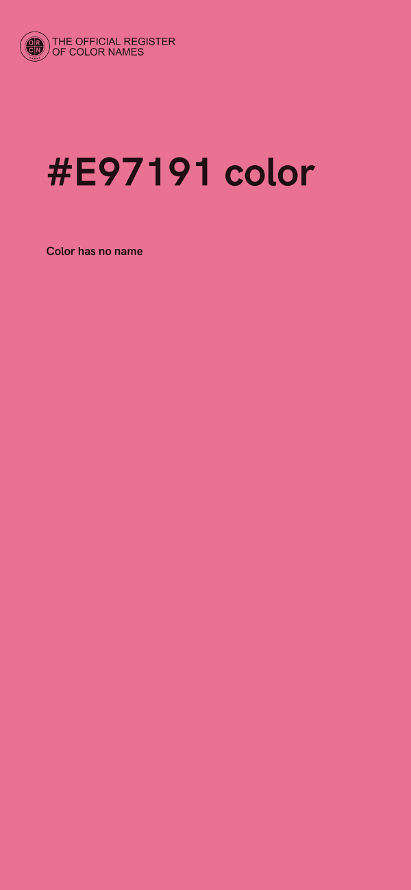 #E97191 color image